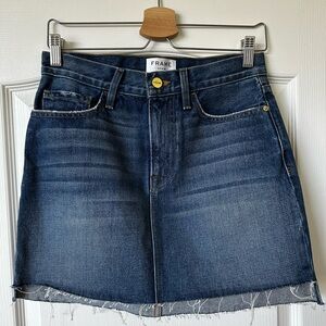 Frame Denim Dark Blue Mini Skirt